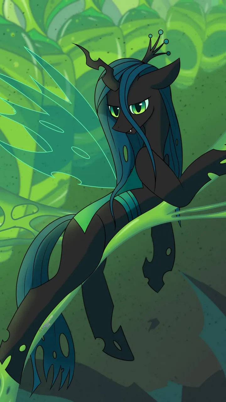 ai character: queen chrysalis background