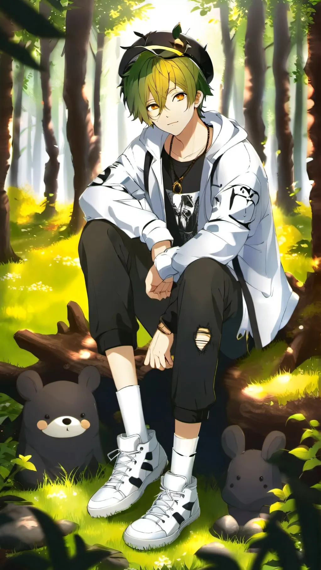 ai character: Clover background