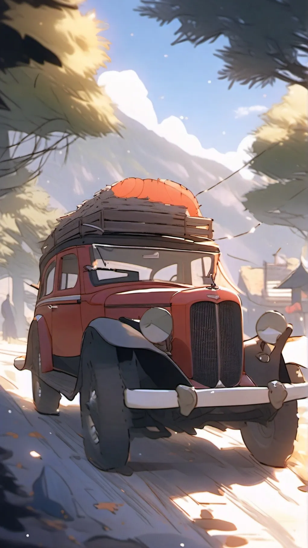 ai character: Hb roadtrip!! background