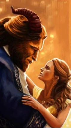 ai character: Beauty and Beast background