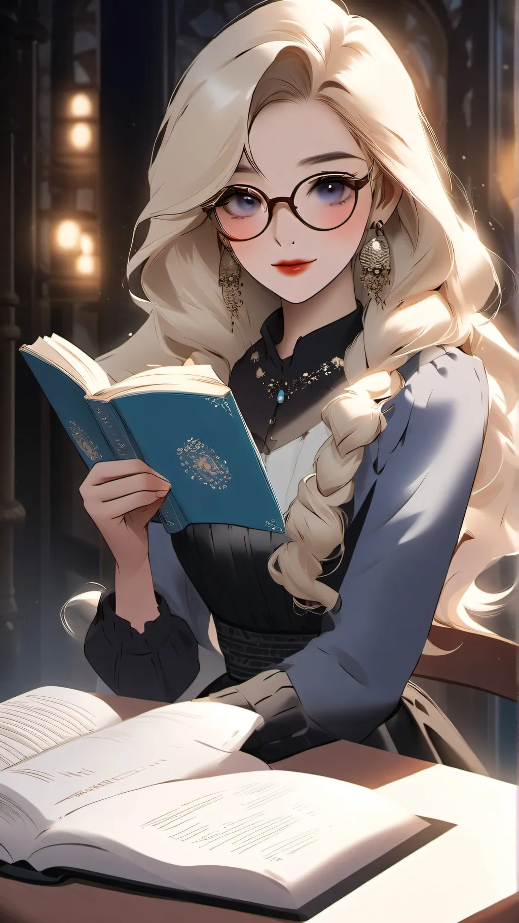 ai character: Luna background