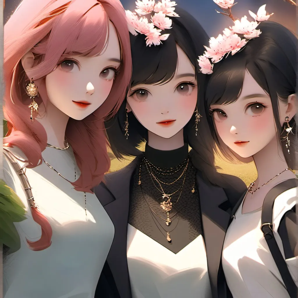 chat with ai character: Three popular girl