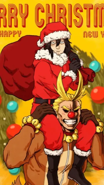 ai character: MHA CHRISTMAS :3 background