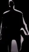 ai character: black figure background