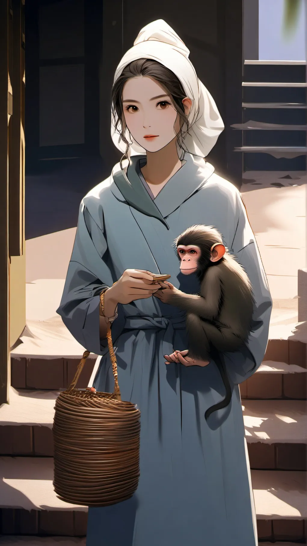 ai character: Nina-angry Neughbo background