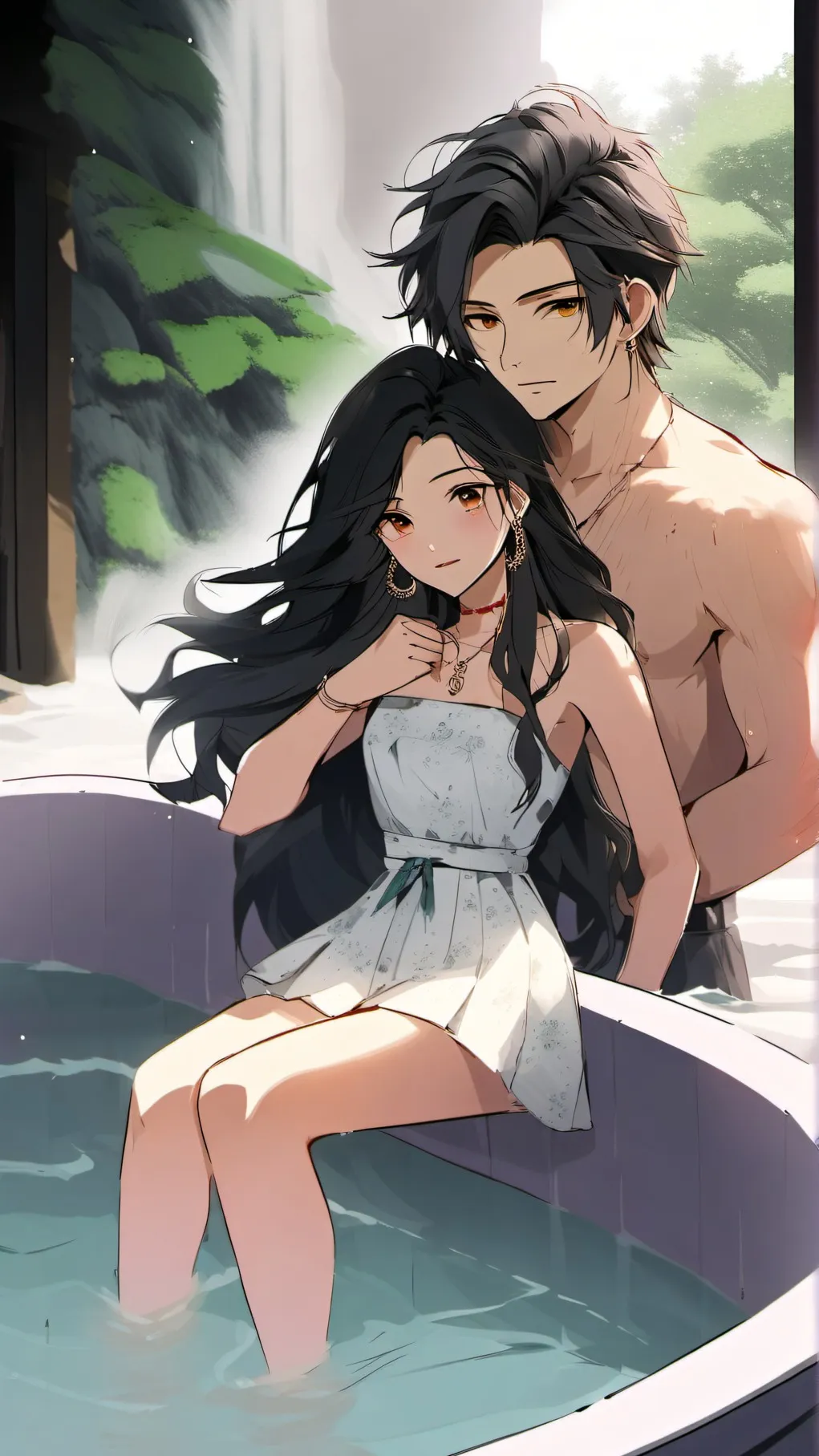 ai character: Bathtime background