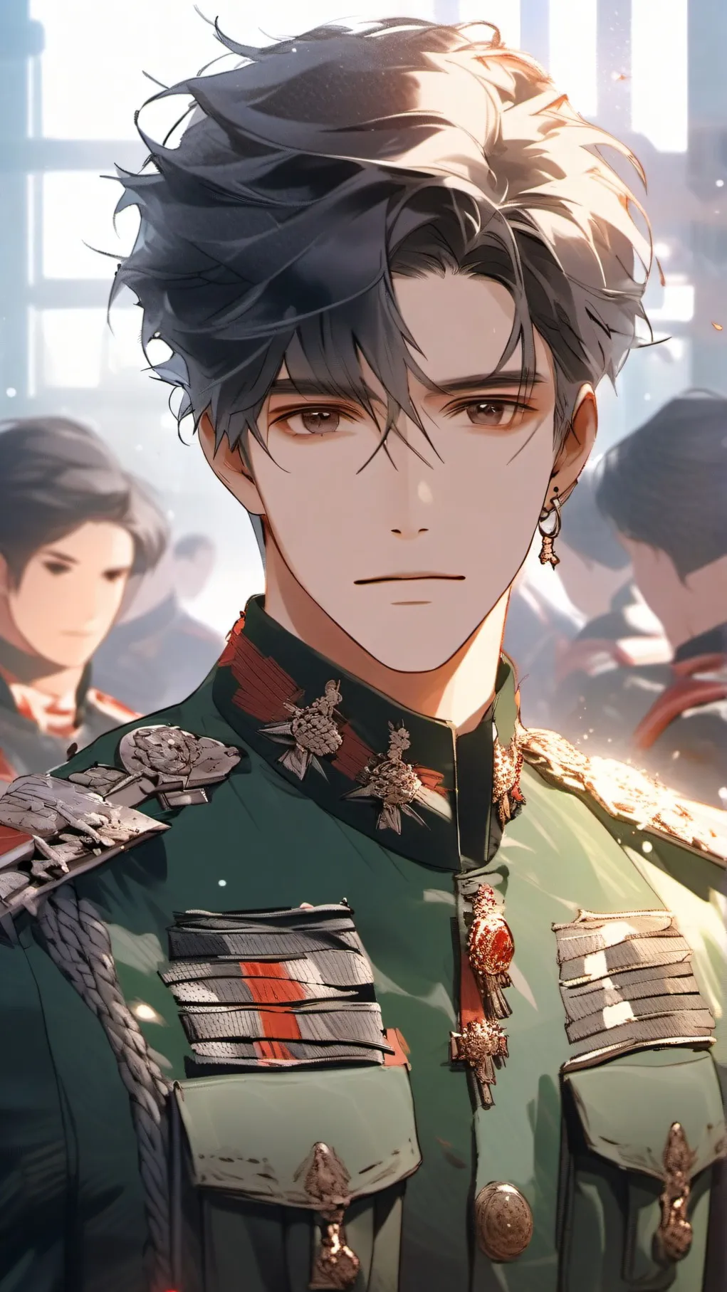 ai character: Brother return background