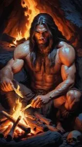 ai character: Man in Age of Rock background