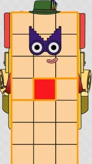 ai character: numberblock 21 background
