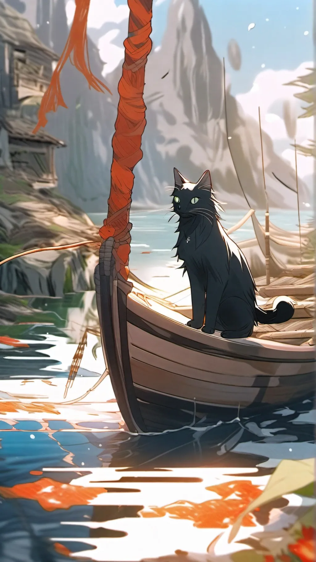 ai character: Flow background