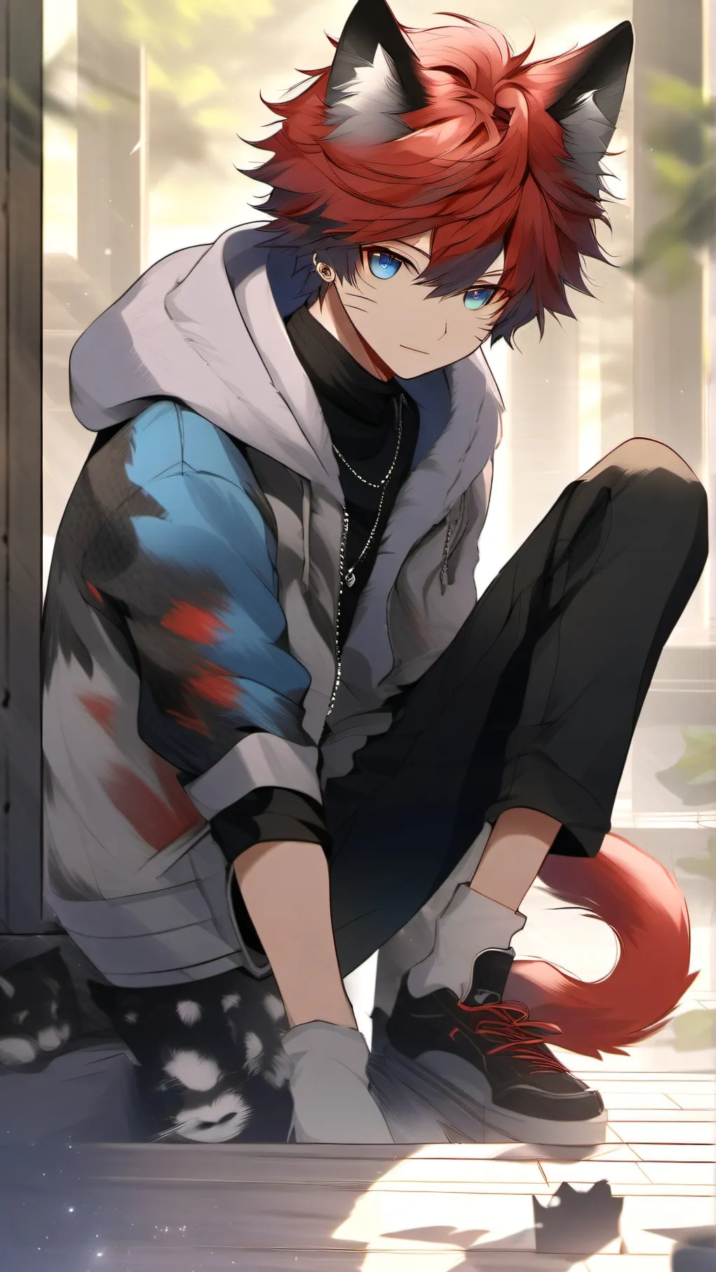 ai character: skie background