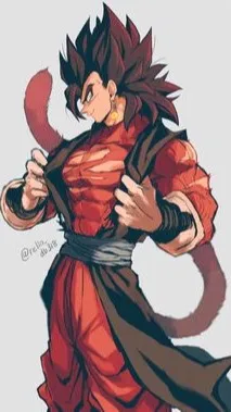 ai character: SSJ4 Vegito background