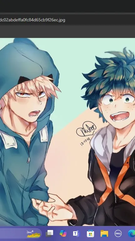 ai character: BakuDeku background