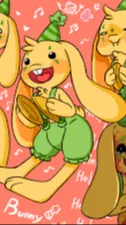 ai character: bunzo bunny background