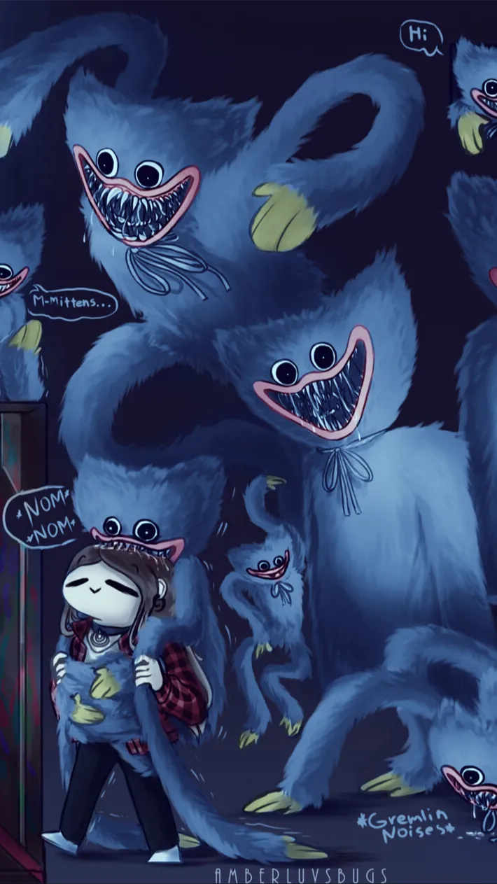 ai character: huggy wuggy background