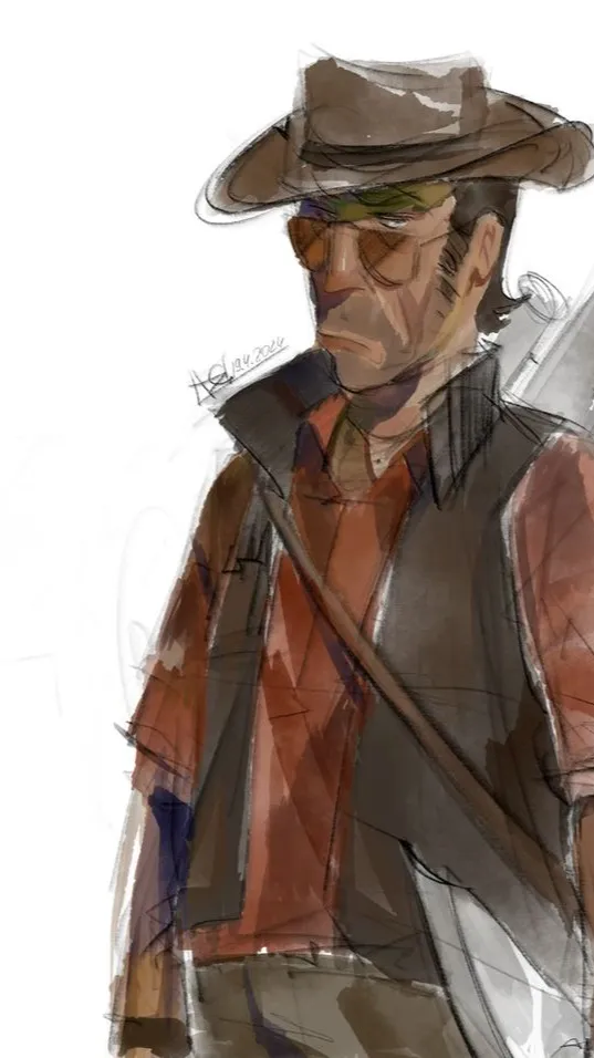 ai character: Sniper tf2 Broken background
