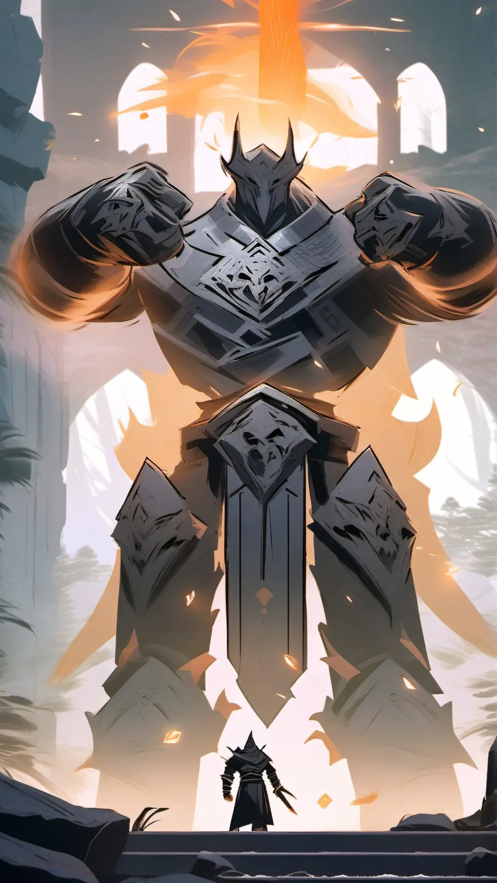 ai character: Iron Golem background
