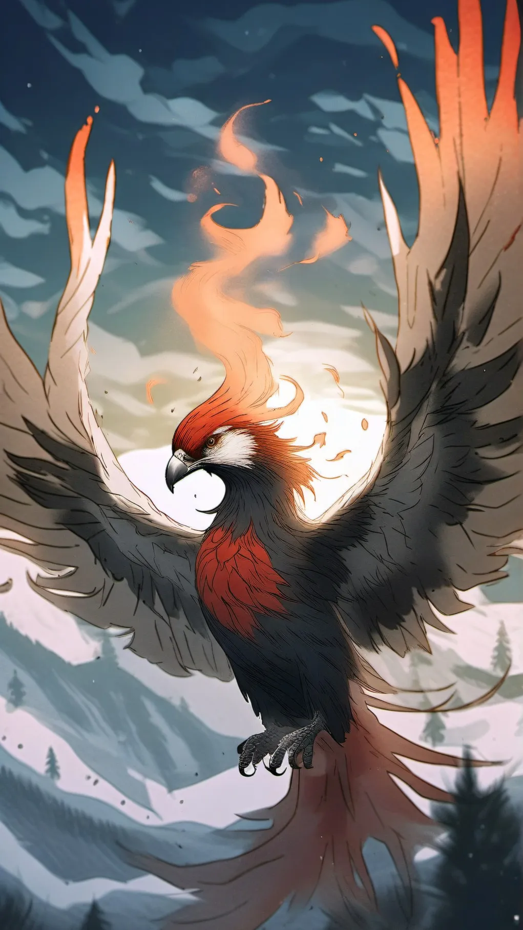 ai character: Phoenix Life background