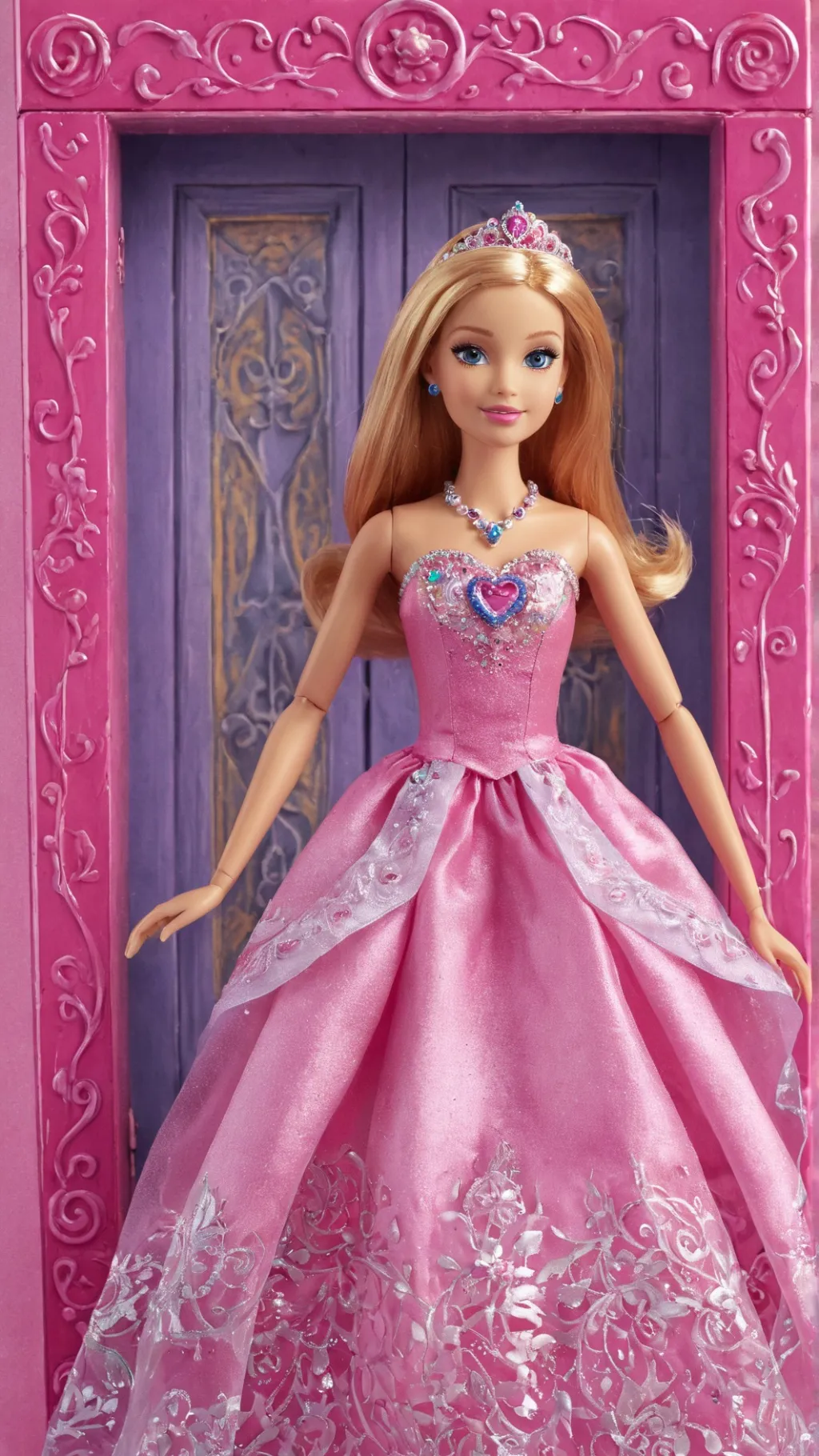 ai character: Barbie background
