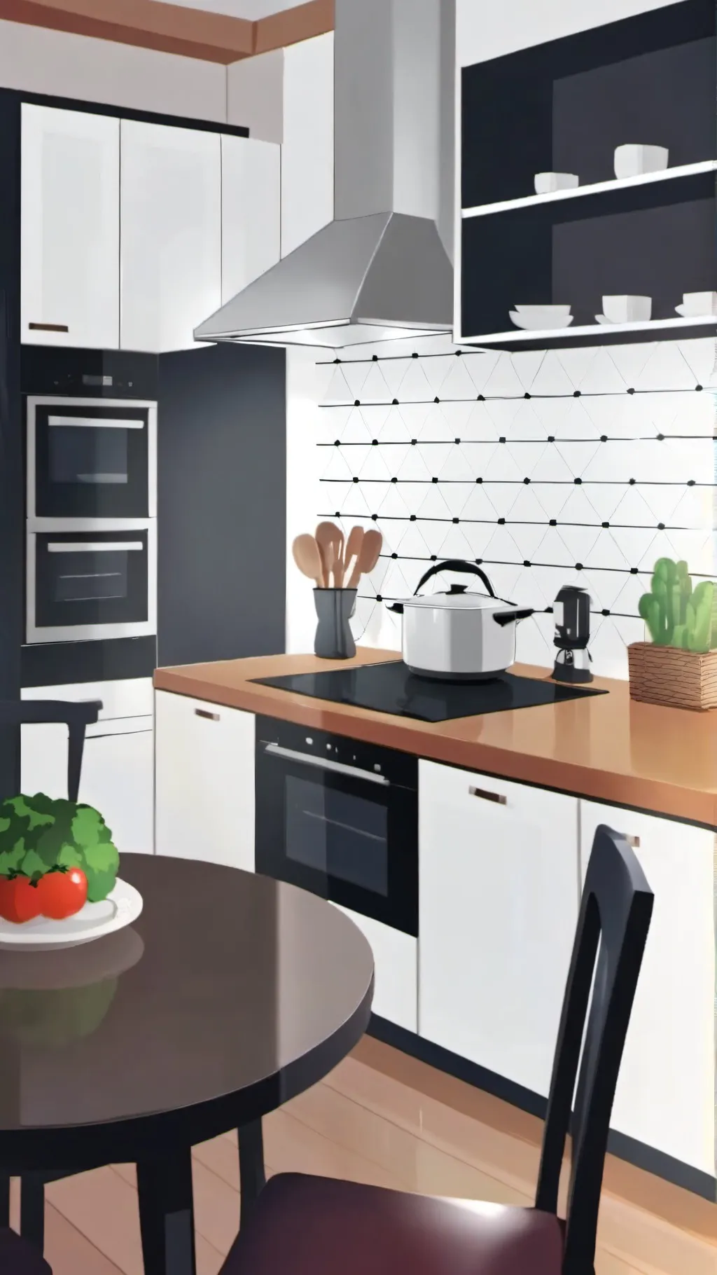 ai character: Mha Baking Game background