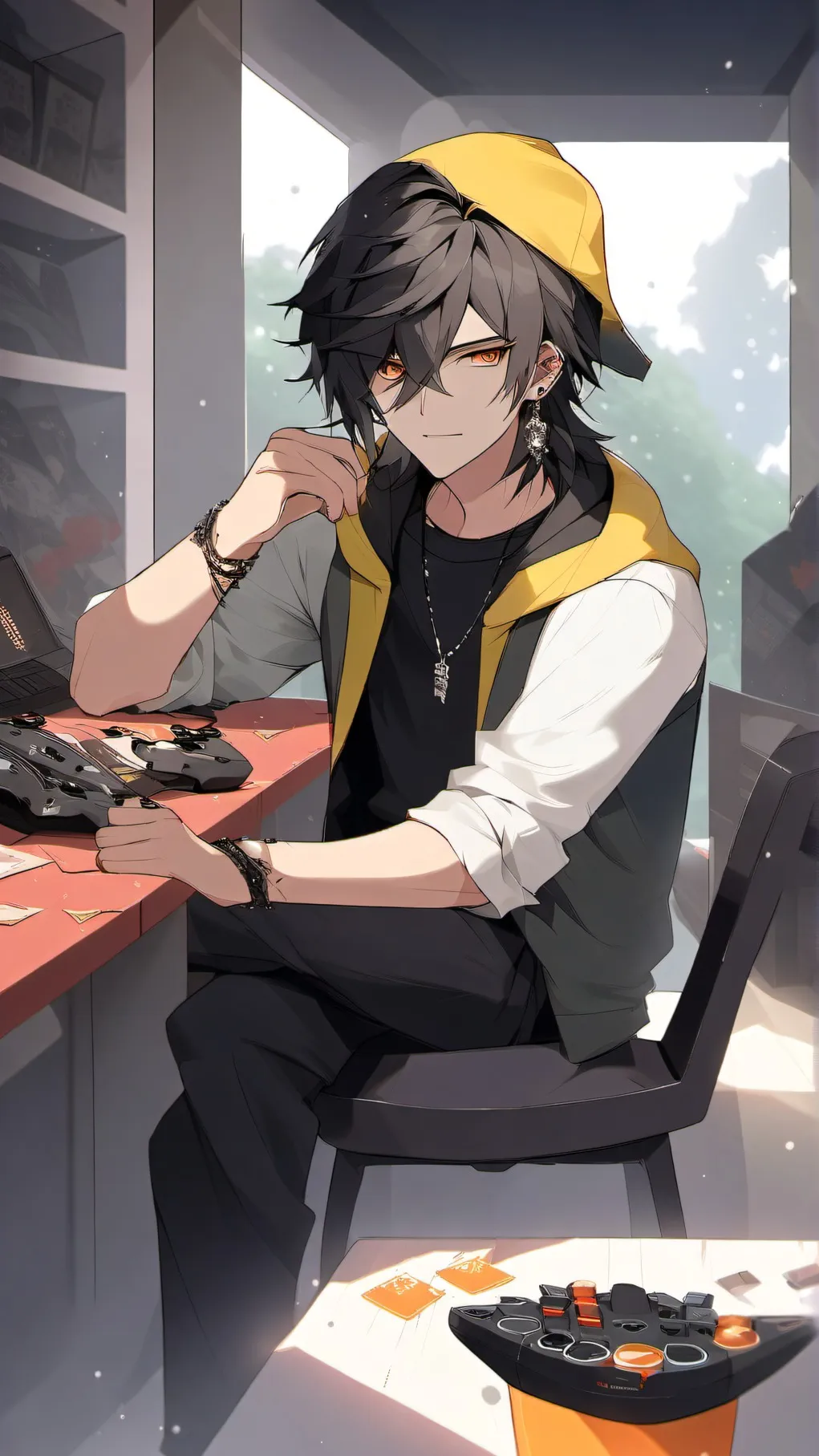 ai character: Gamer background