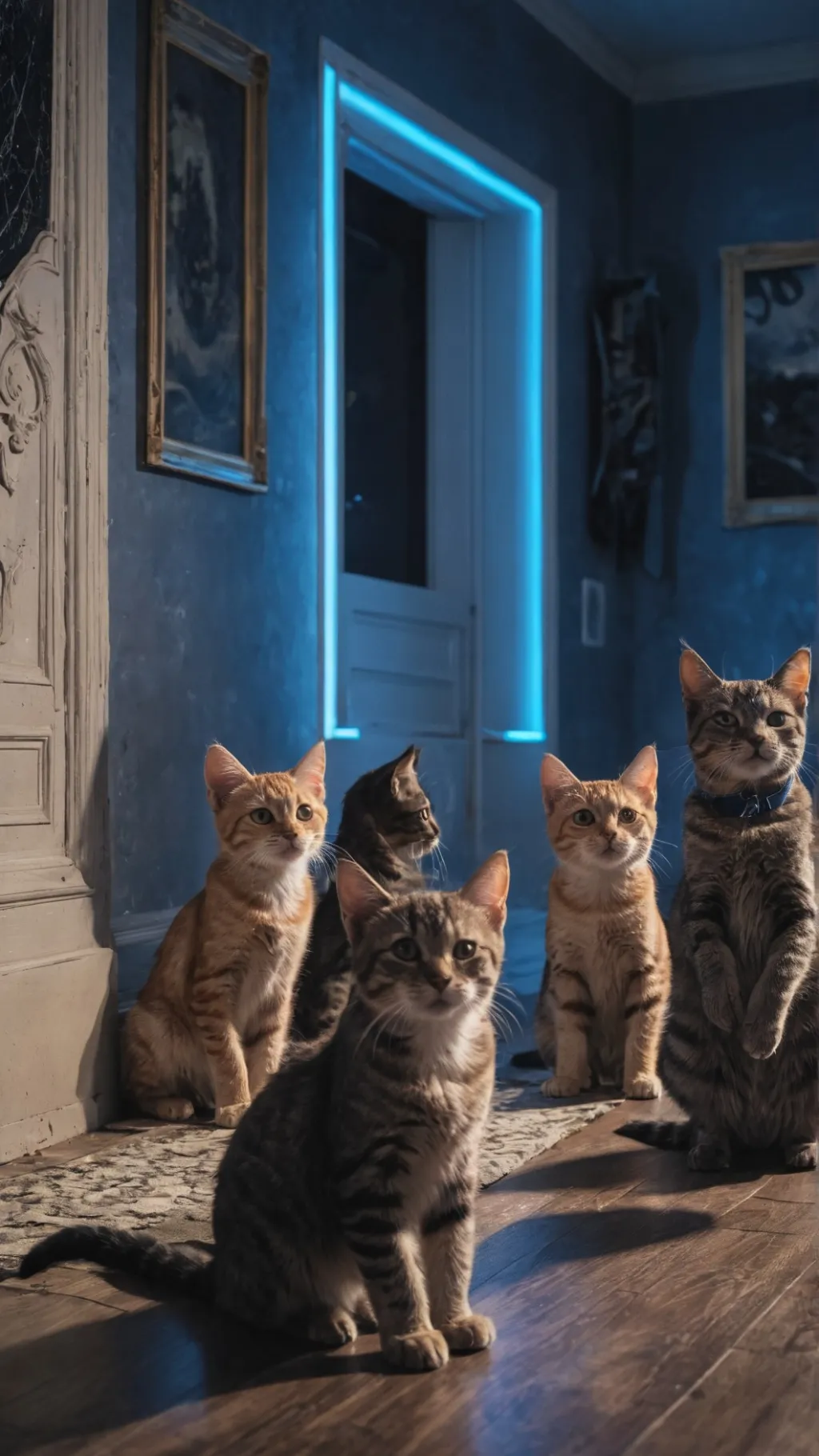 ai character: gamer cats background
