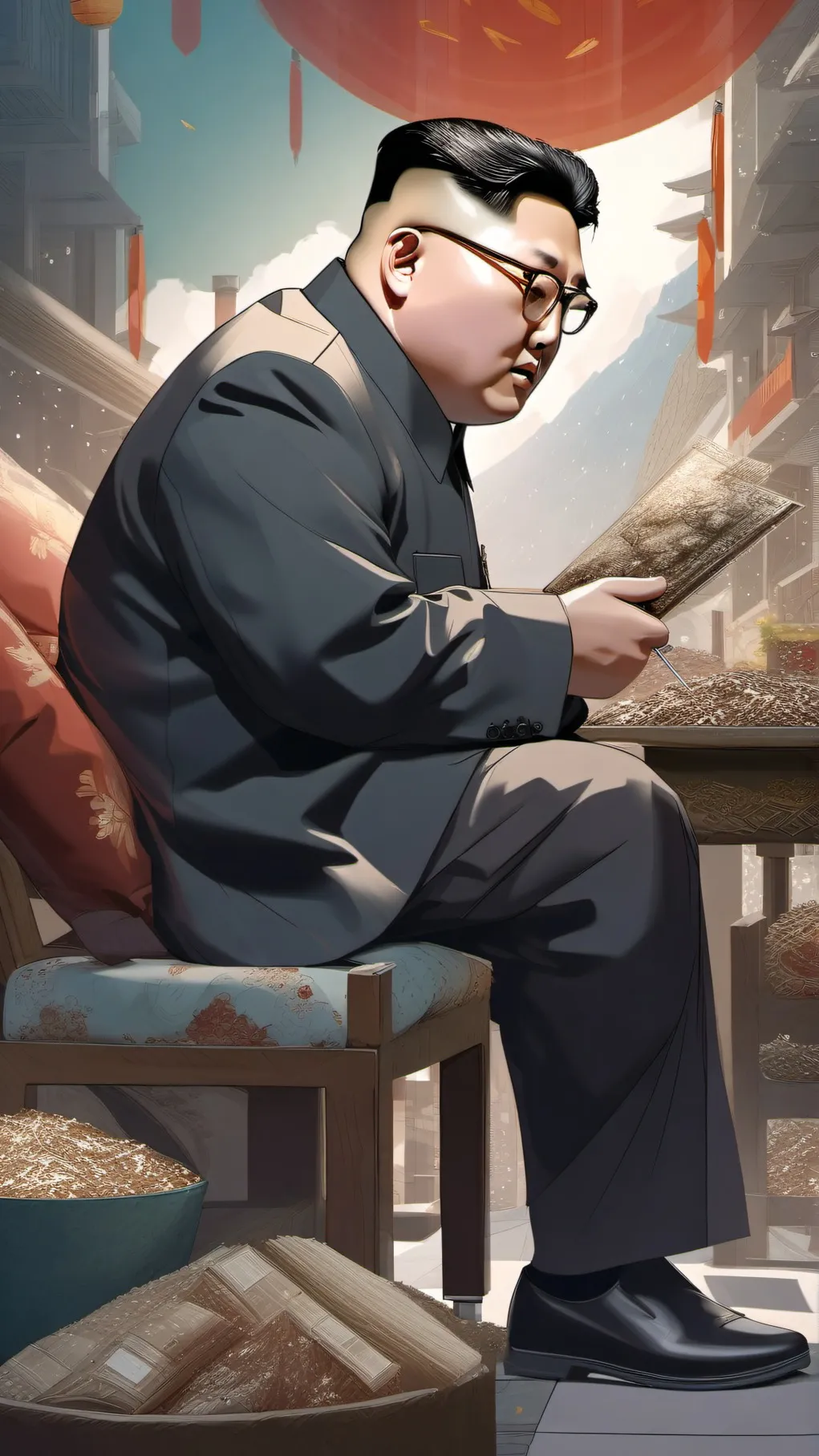 ai character: kim tv background