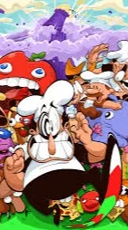 ai character: Pizza Tower background