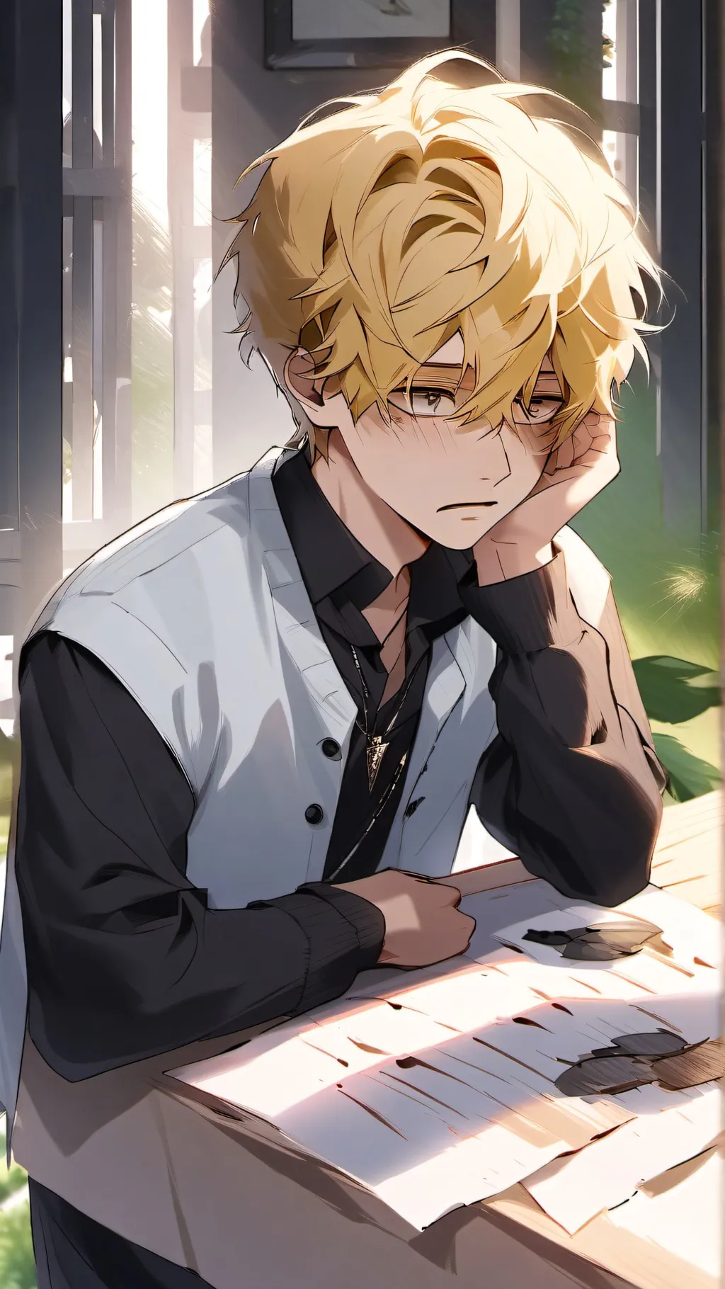 ai character: Nexodien (Sad)  background