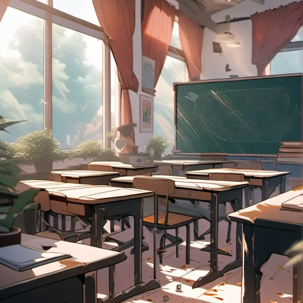 chat with ai character: my school