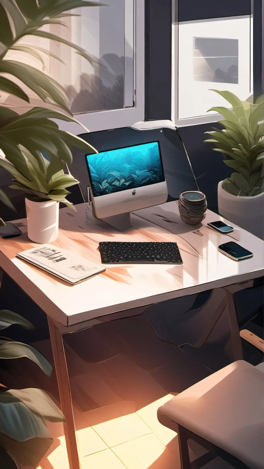 ai character: HB your phone background