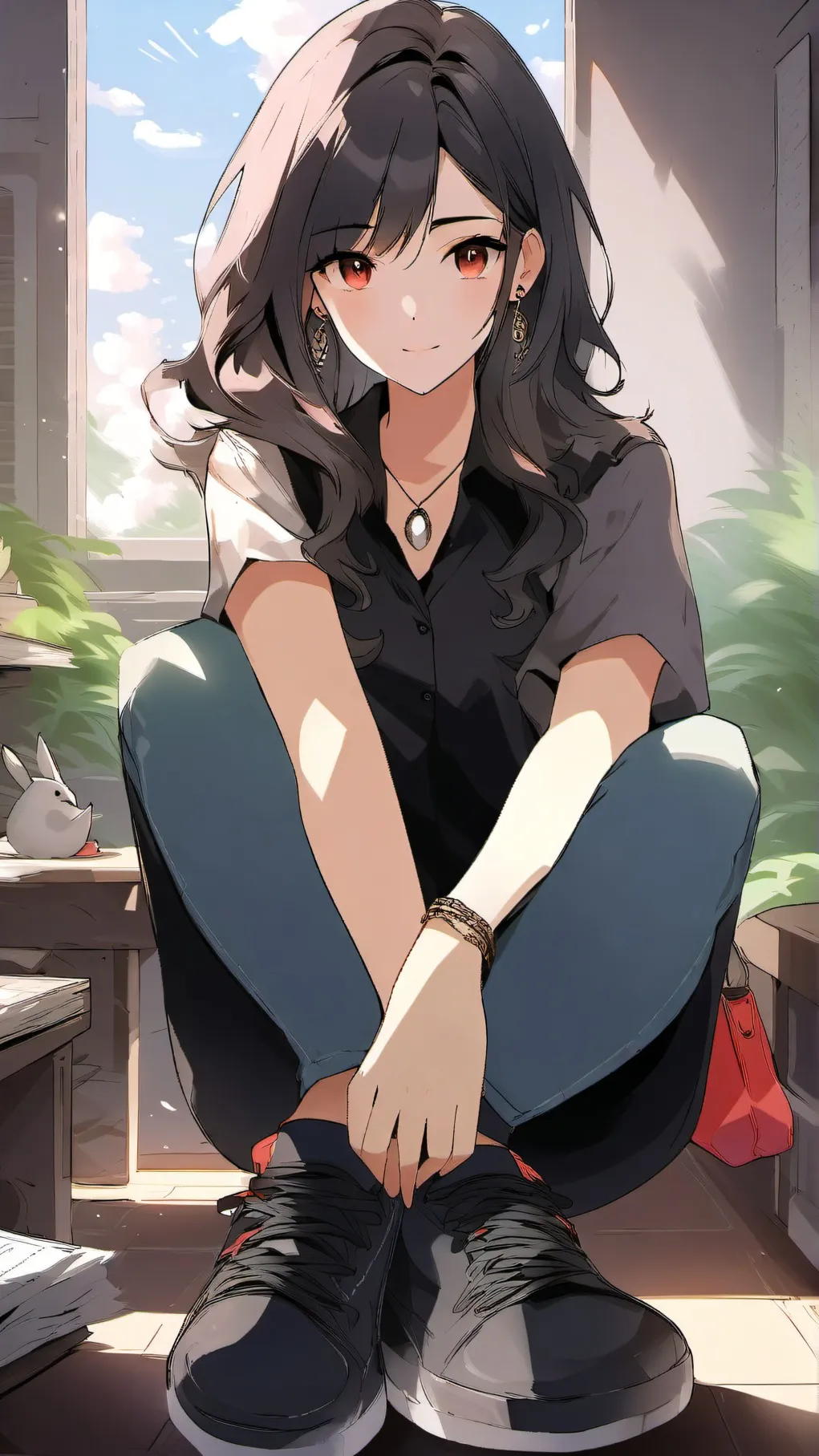 ai character: childhood friend. background