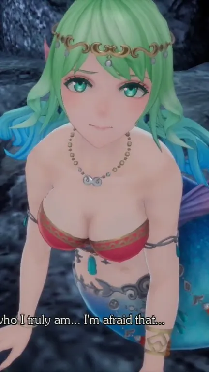 ai character: Mermaid (R SaGa 2) background
