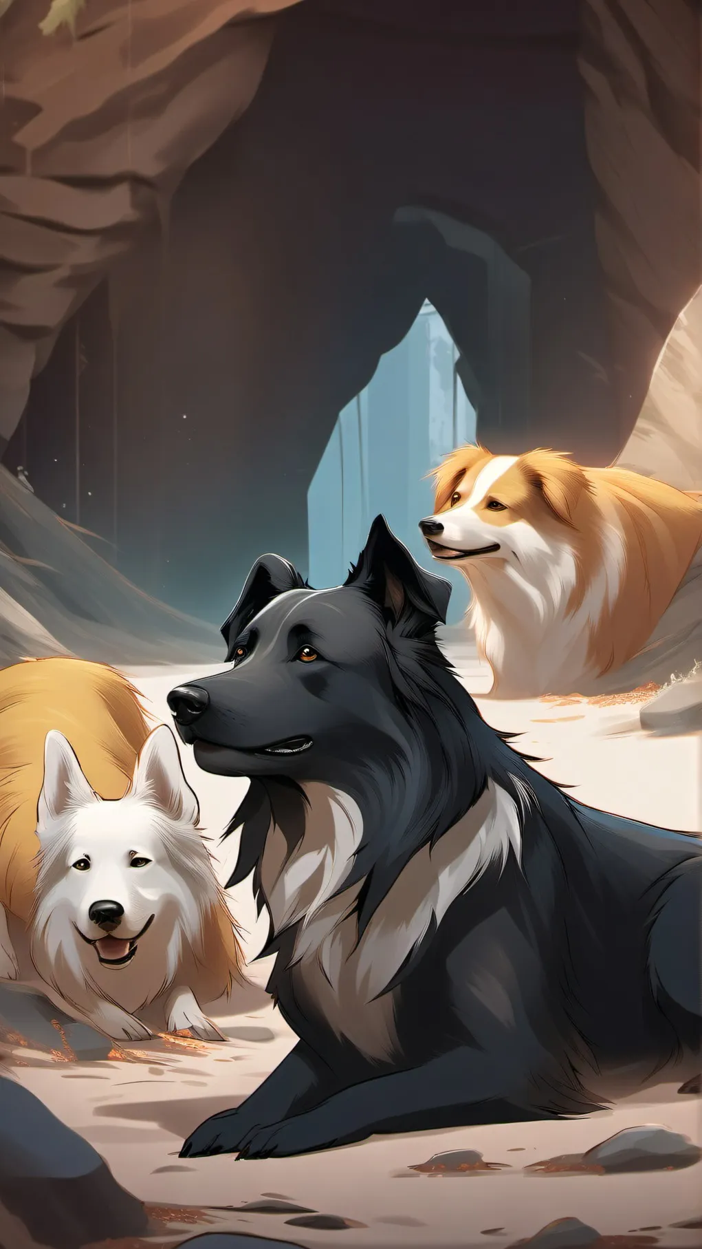 ai character: A Dog's Courage 3. background