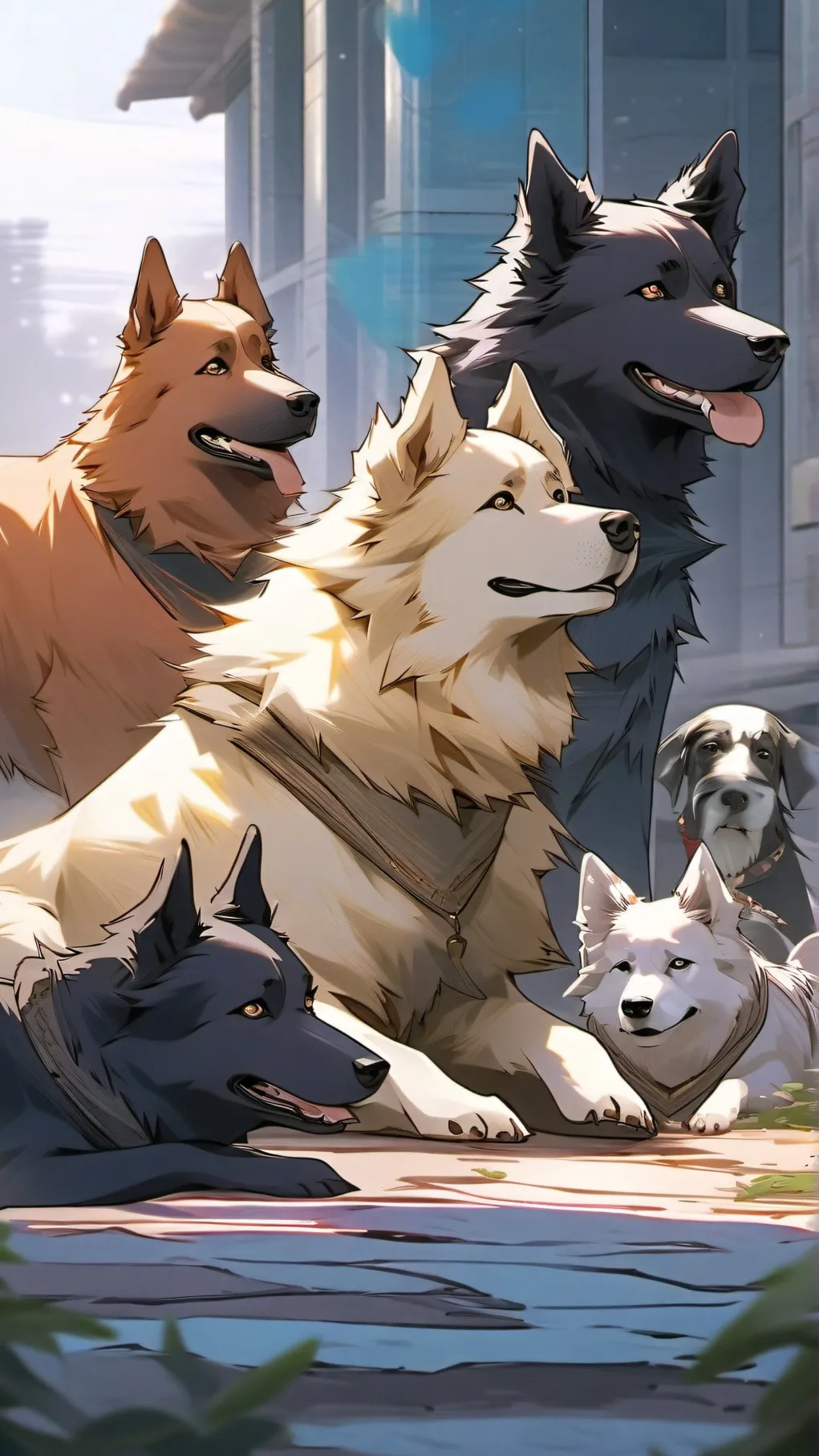 ai character: A Dog's Courage 4. background