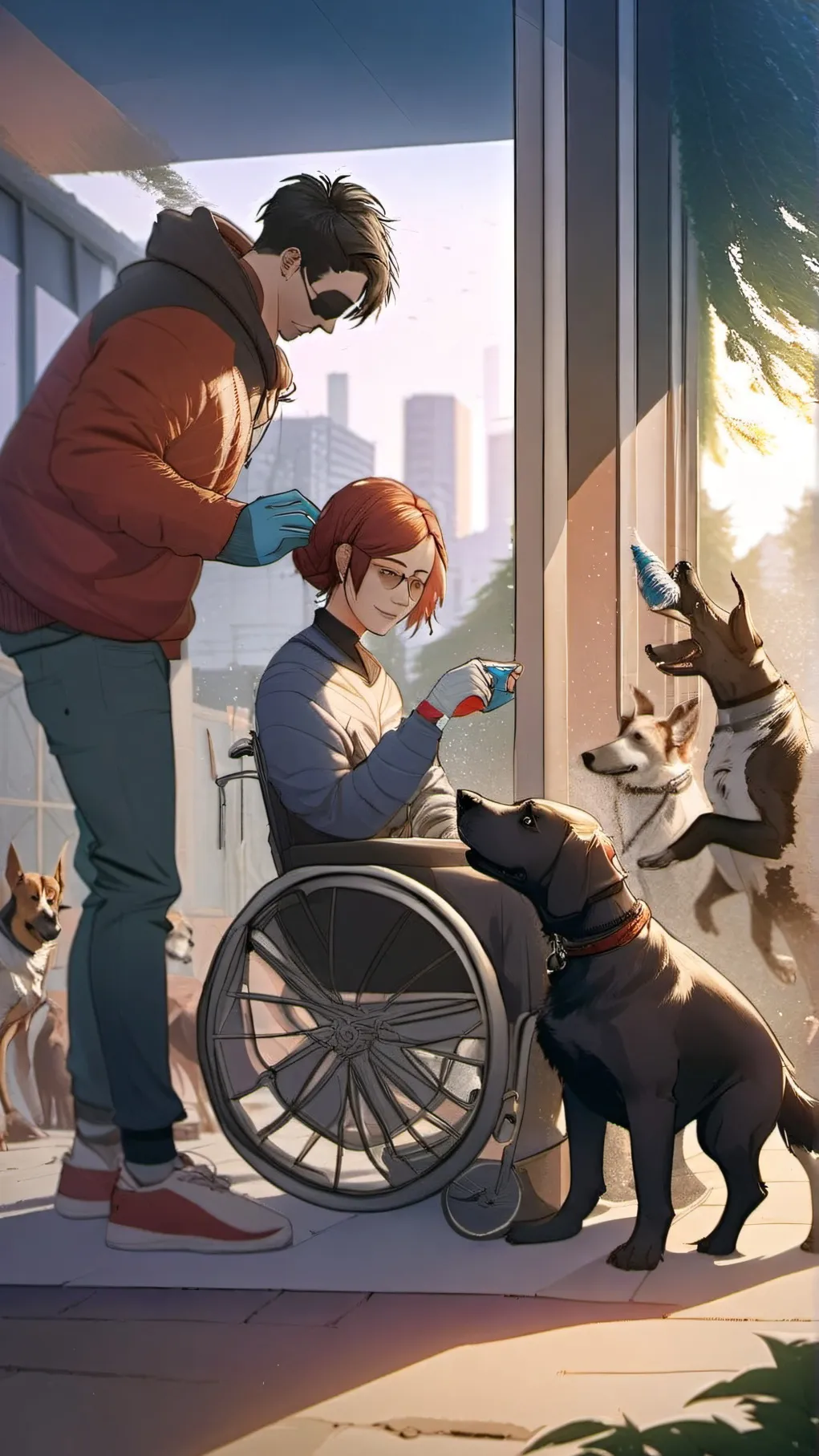 ai character: A Dog's Courage 7 background