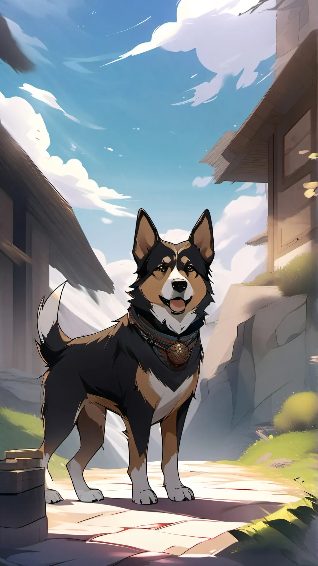 ai character: A Dog's Courage 11 background