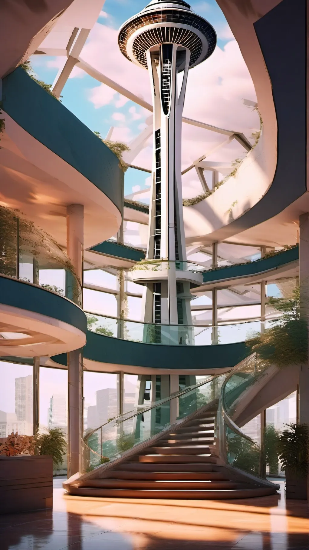 ai character: Skyview Tower. background