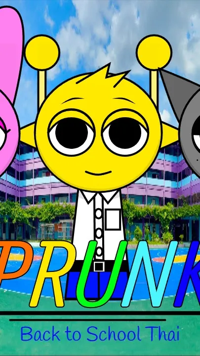 ai character: Sprunki School background