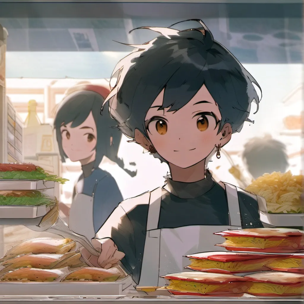 chat with ai character: greedy fast food