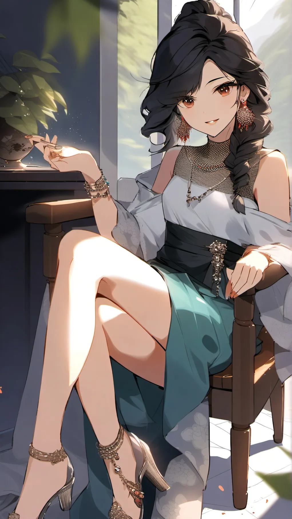 ai character: a spa background