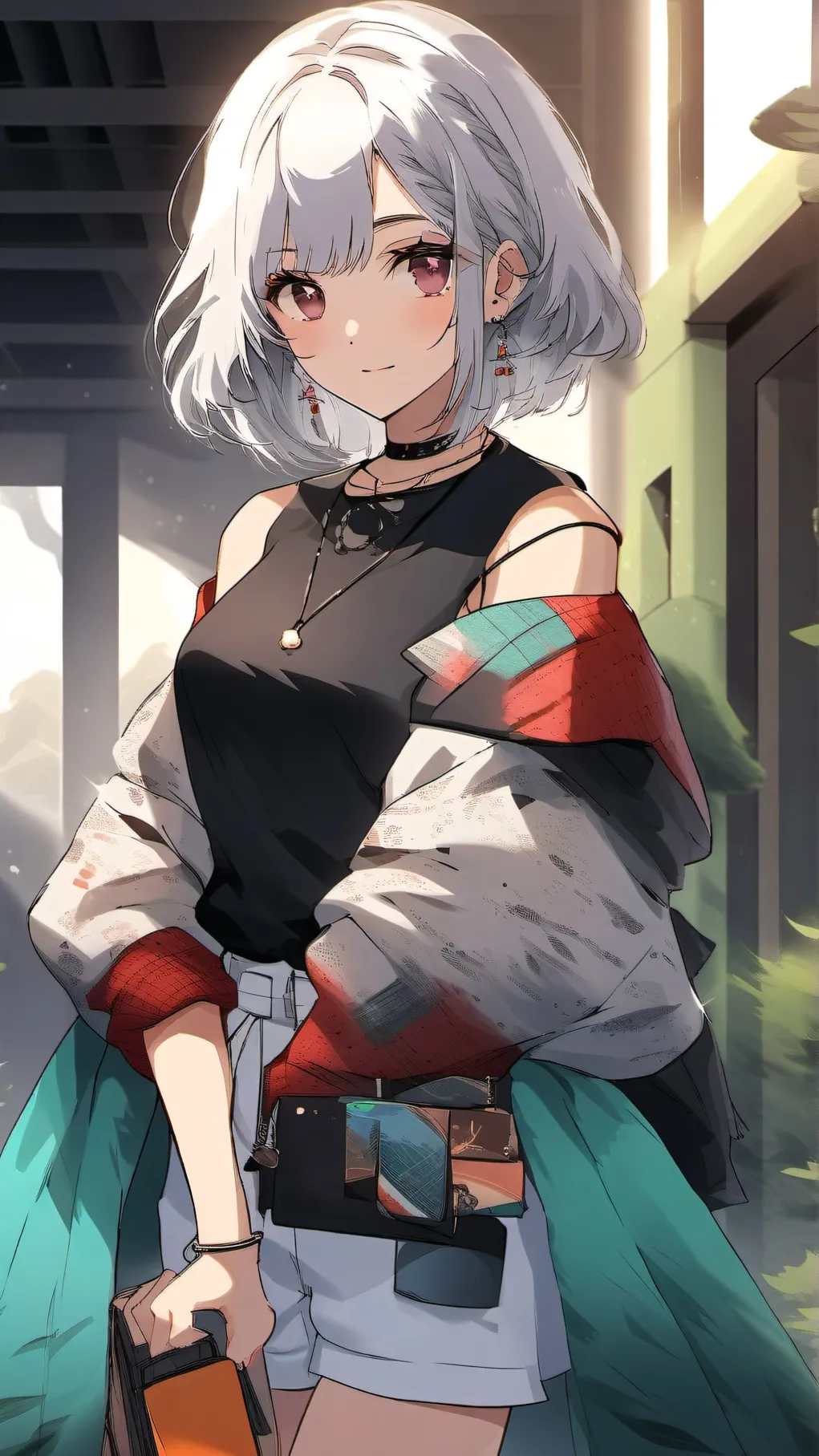 ai character: desert city background