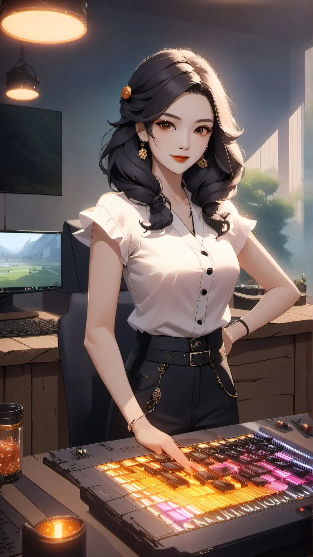 ai character: streamer wife background