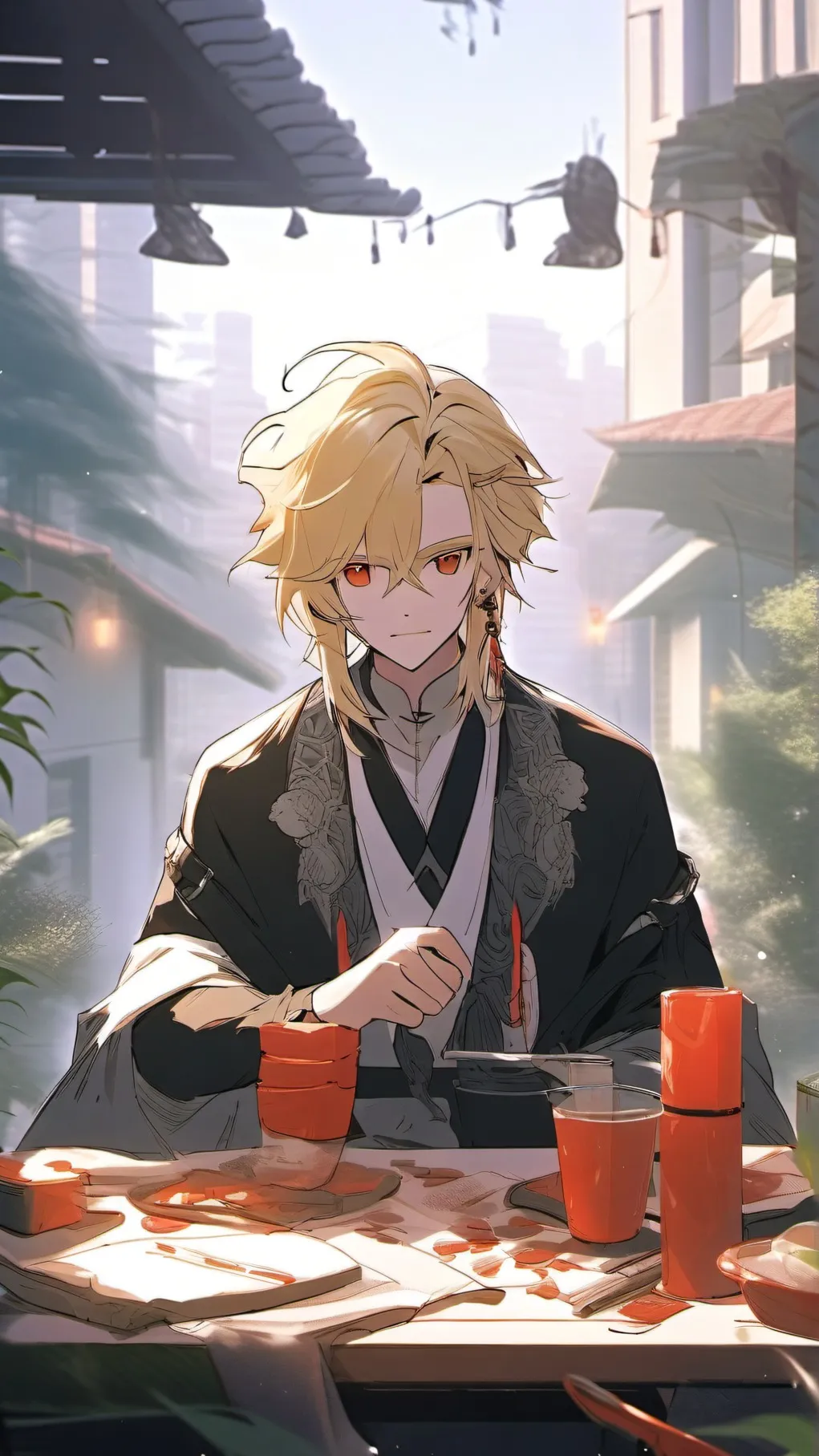 ai character: alpha bakugo background