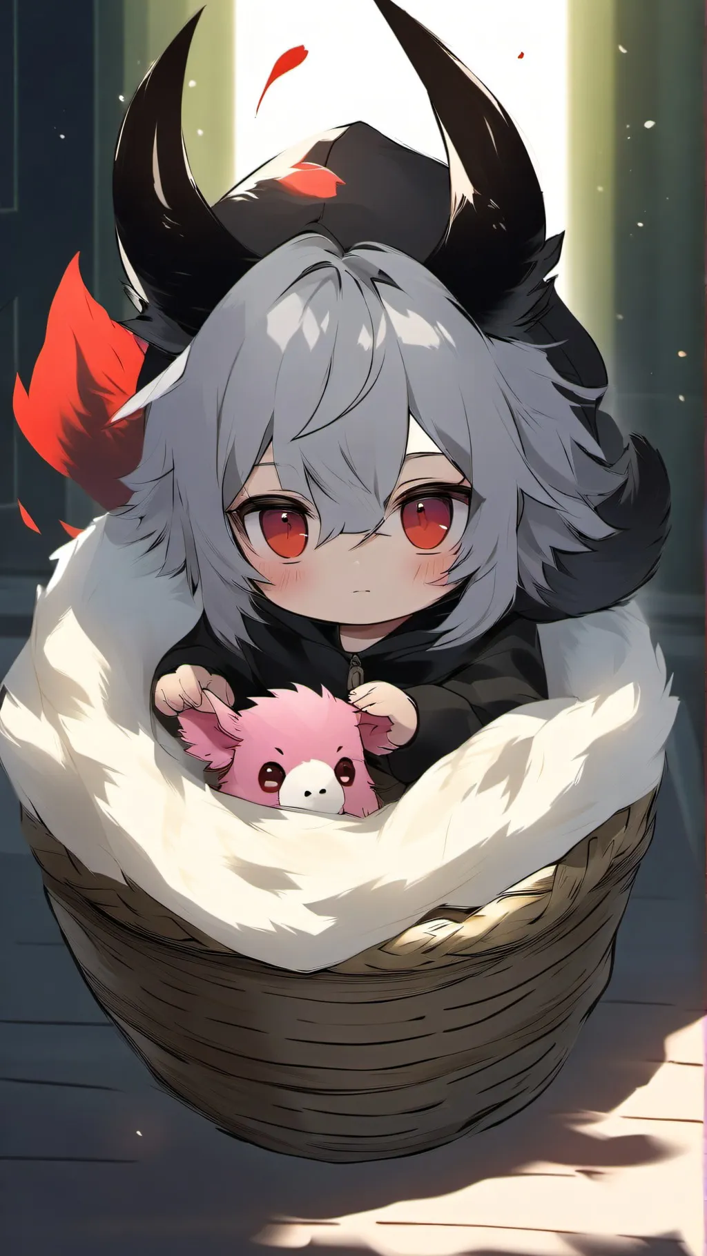 ai character: hb but your a baby background