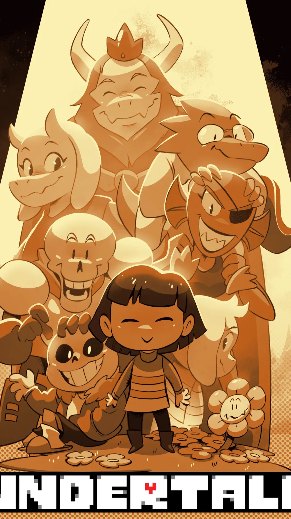 ai character: Undertale background