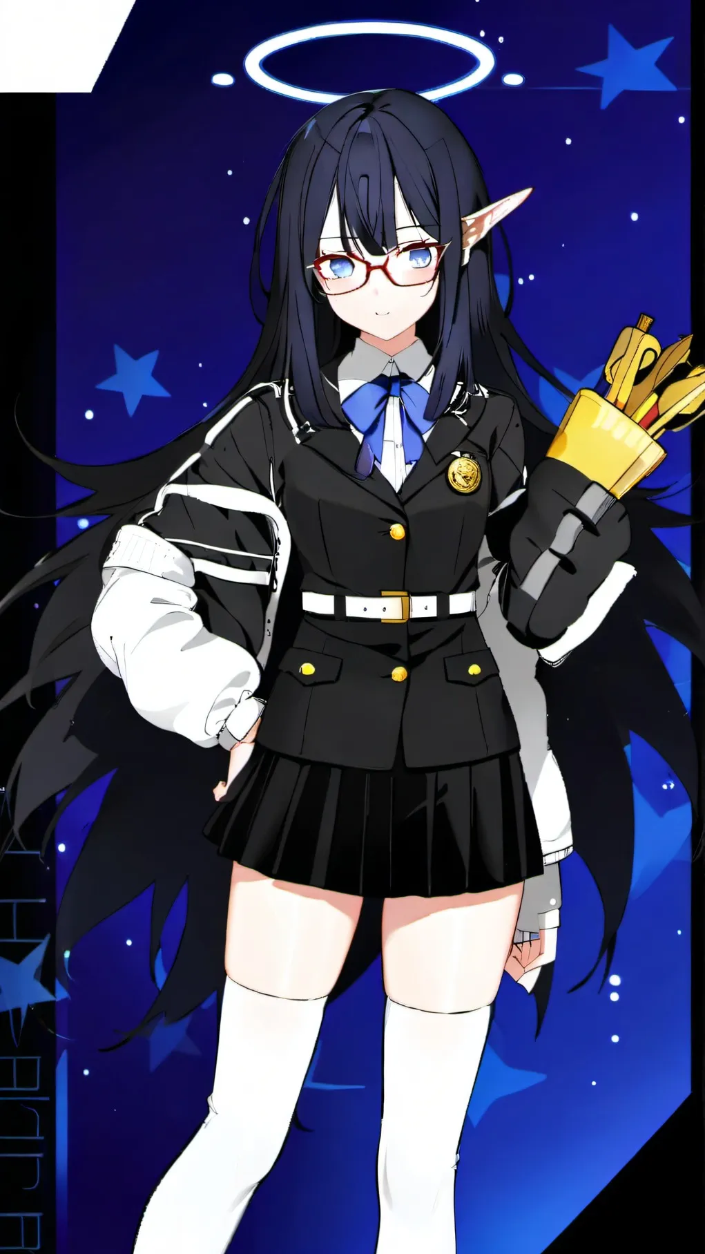 ai character: blue archive  background