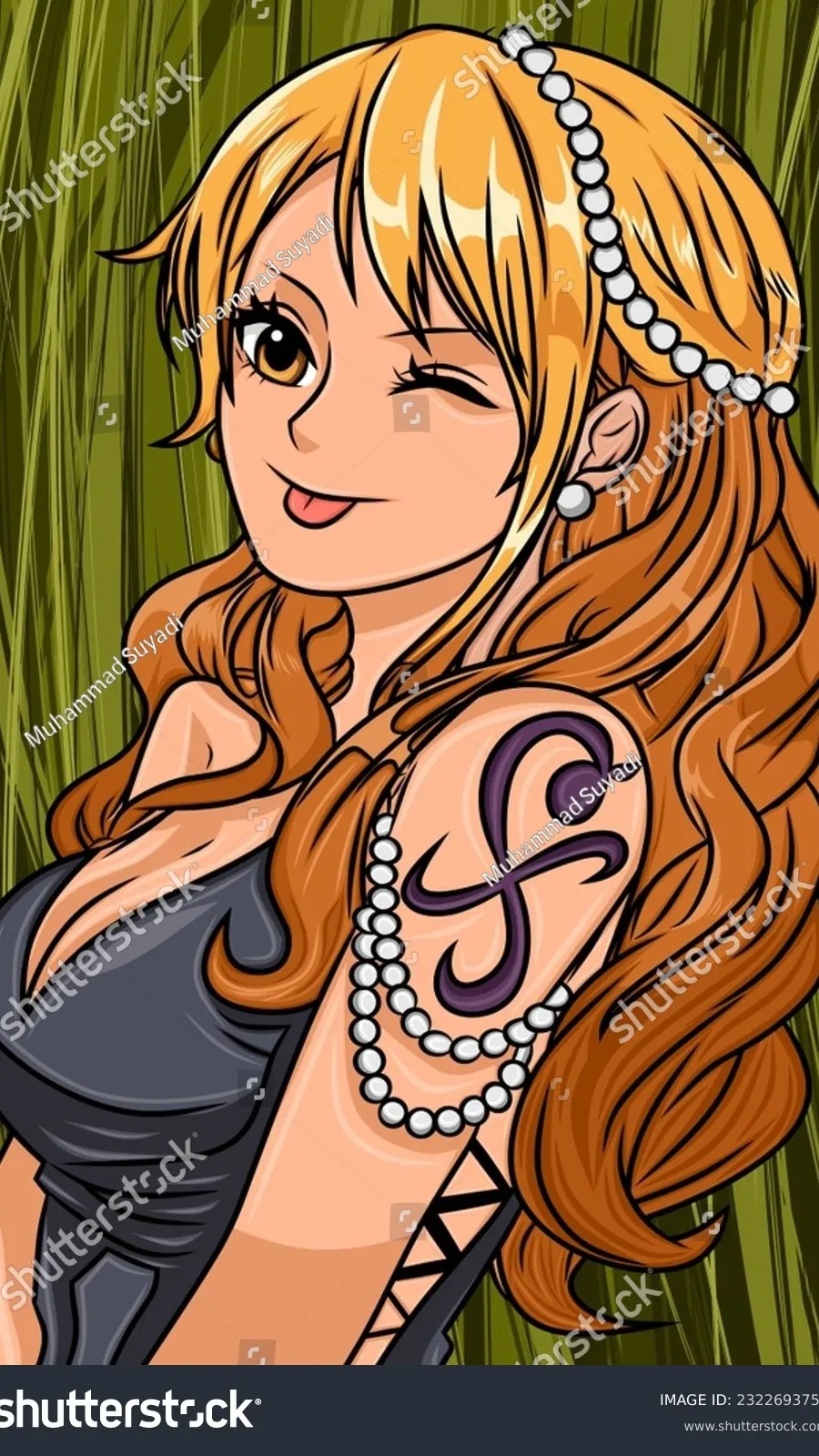 ai character: Nami background