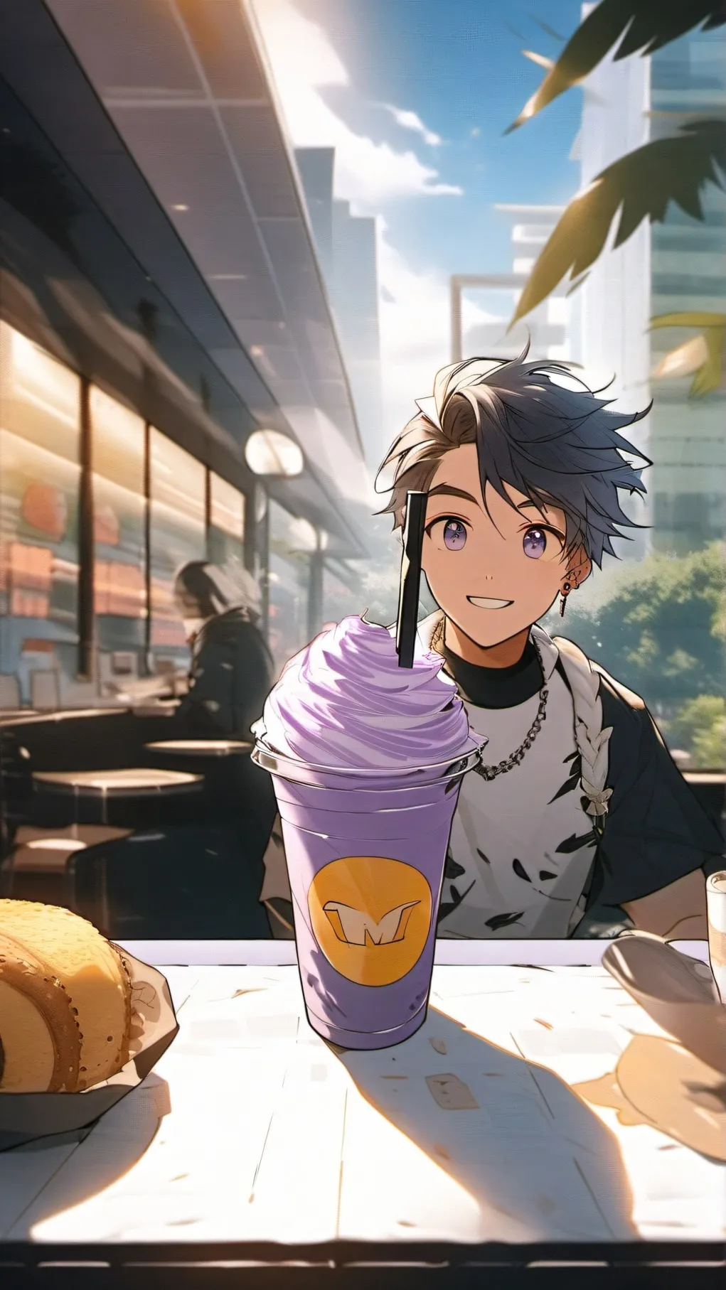 ai character: they hate Grimace background