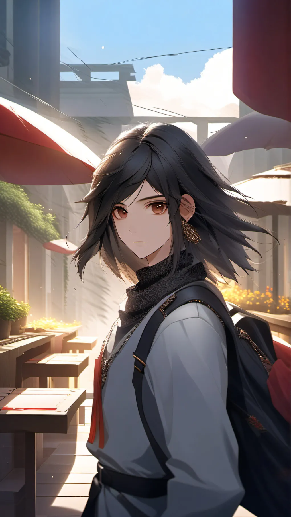 ai character: NIGHT GURAD background